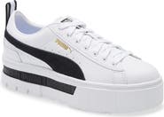 PUMA Mayze Leather Platform Sneaker