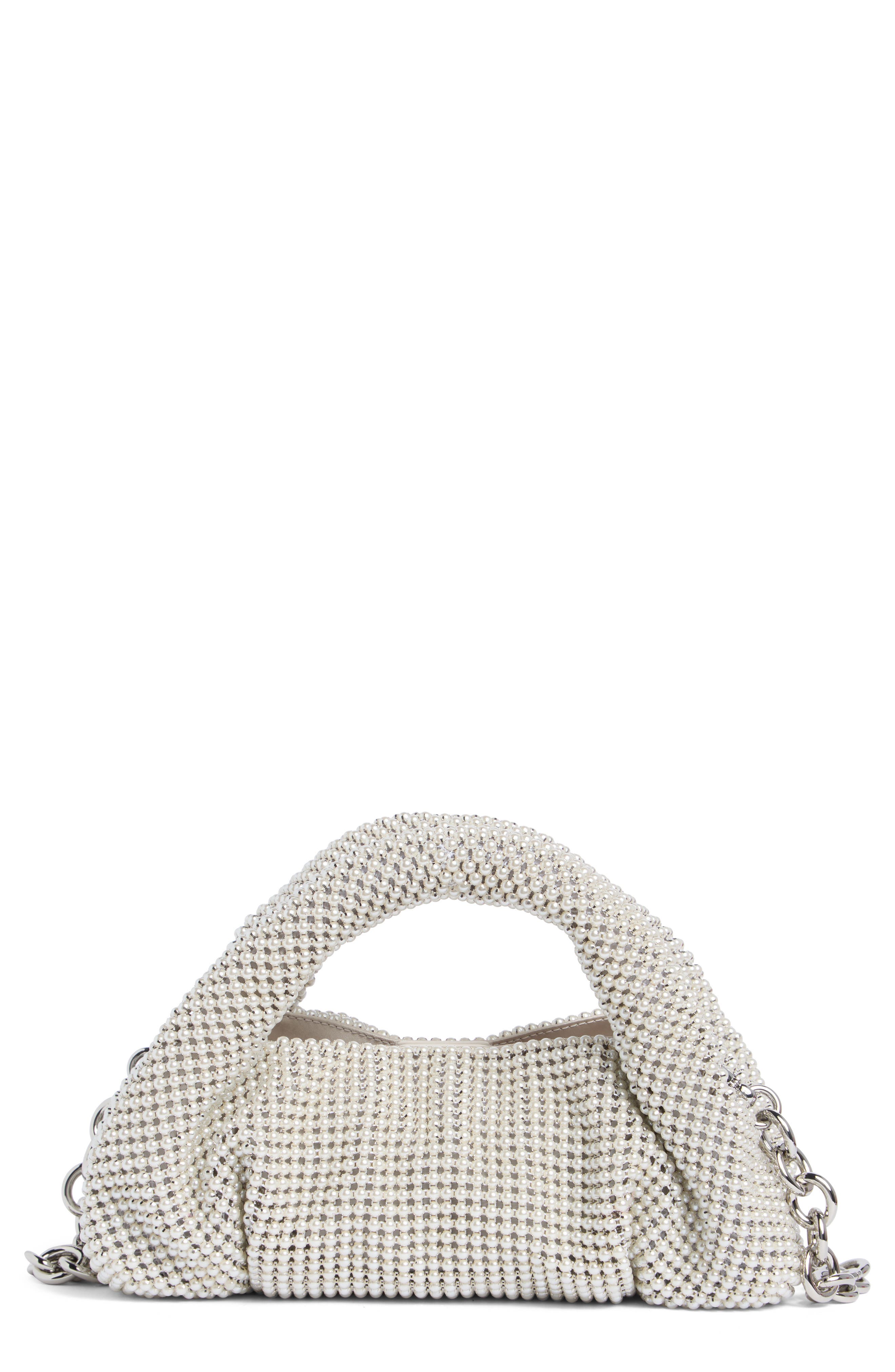Stuart Weitzman The Moda Faux Pearl Mini Tote, Main, color, 