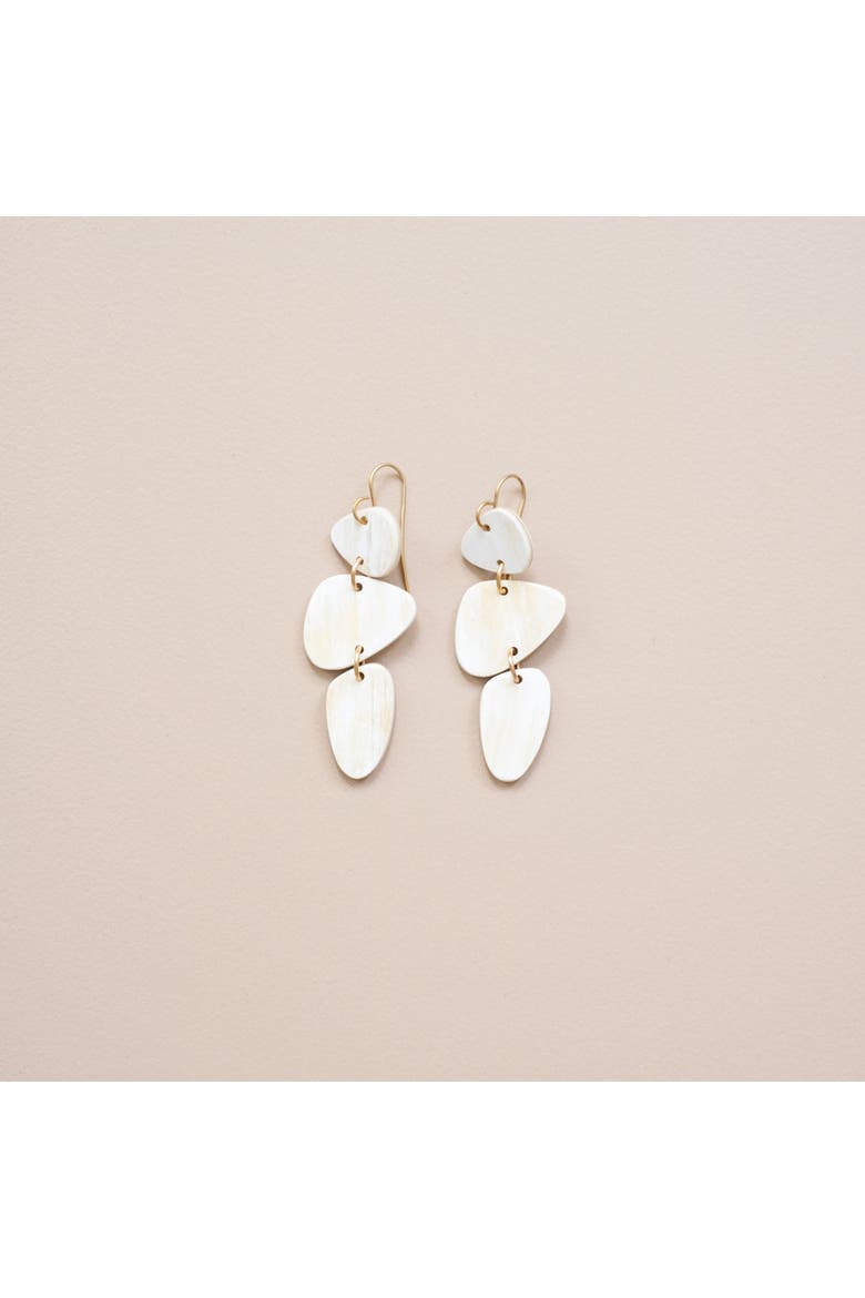 Stacked Stone Earrings, Main, color, Natural