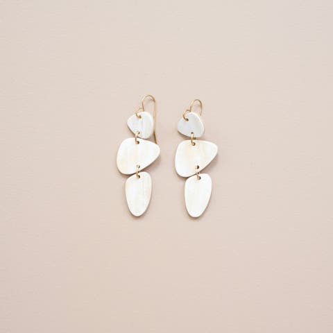 Stacked Stone Earrings