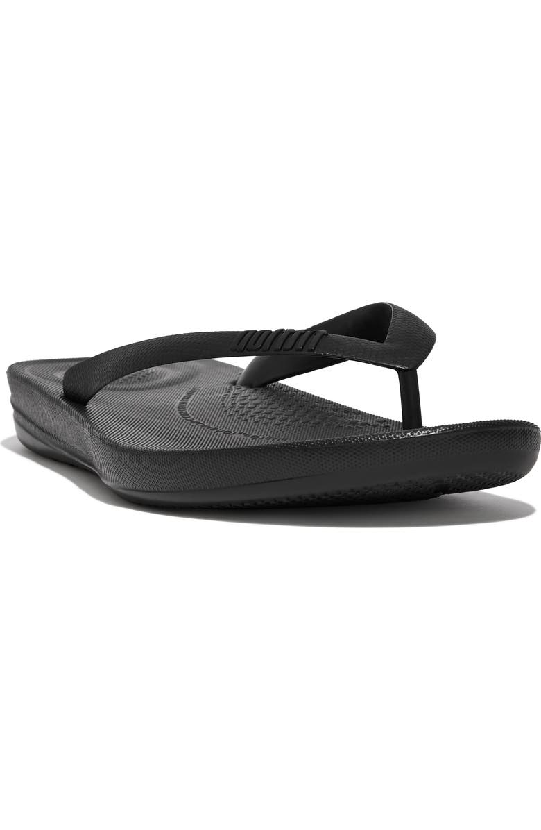 FitFlop Iqushion ergonomic flip-flops, Main, color, Black