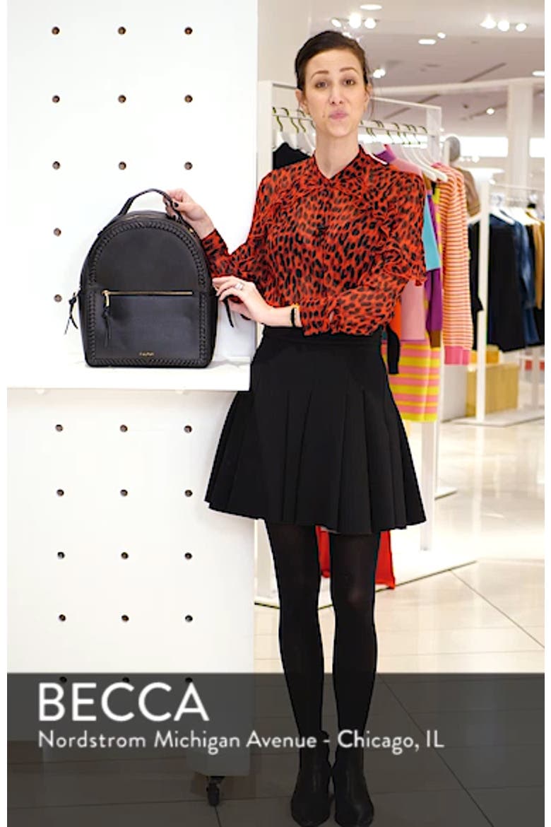 Kaya Faux Leather Round Backpack video