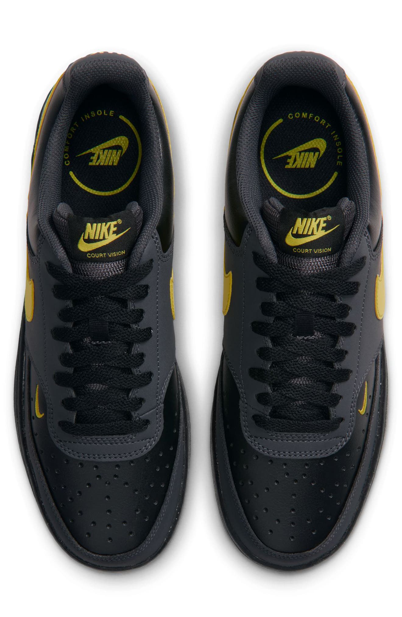 Court Vision Low Sneaker, Alternate, color, SMOKE GREY/ CHROME YELLOW