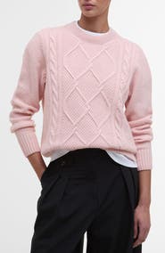 Barbour Burne Cable Wool Blend Sweater