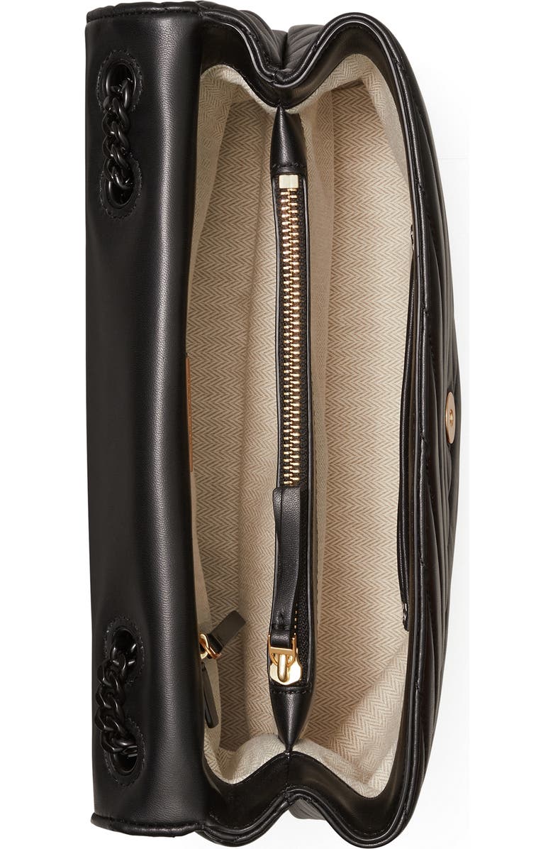 Tory Burch Kira Chevron Quilted Convertible Leather Crossbody Bag, Alternate, color,