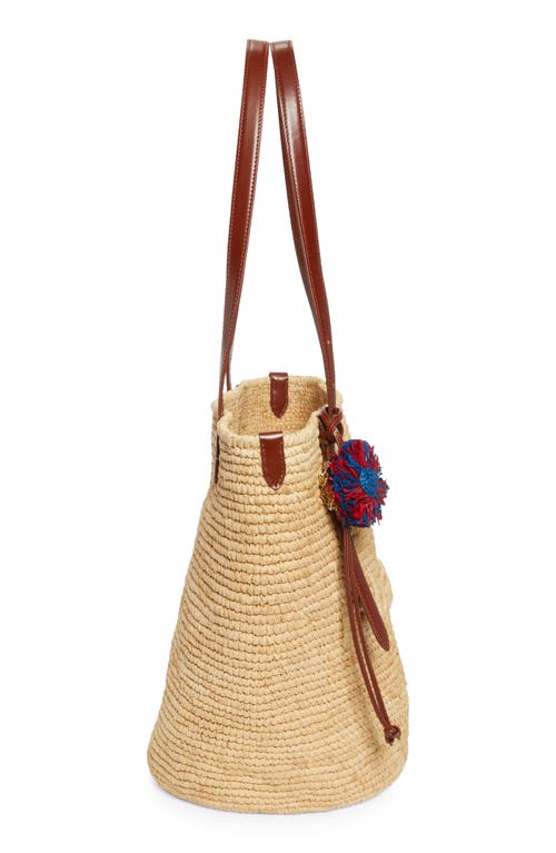 Rabanne Logo Raffia Tote