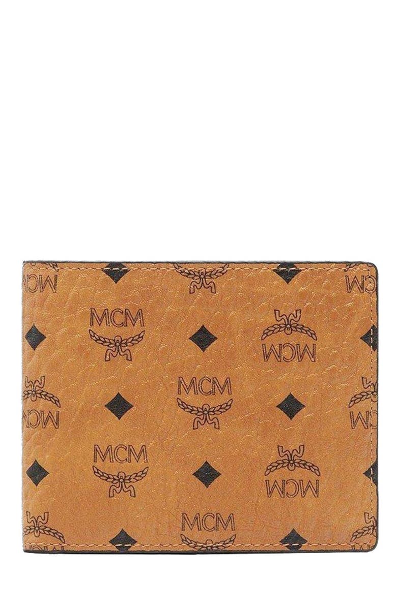 MCM Bifold Wallet with Card Case in Visetos Original, Main, color,