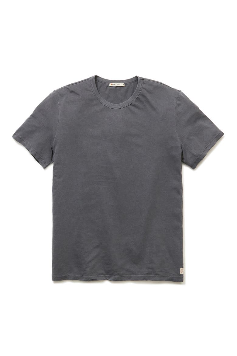 Signature Crewneck T-Shirt, Alternate, color, ASPHALT