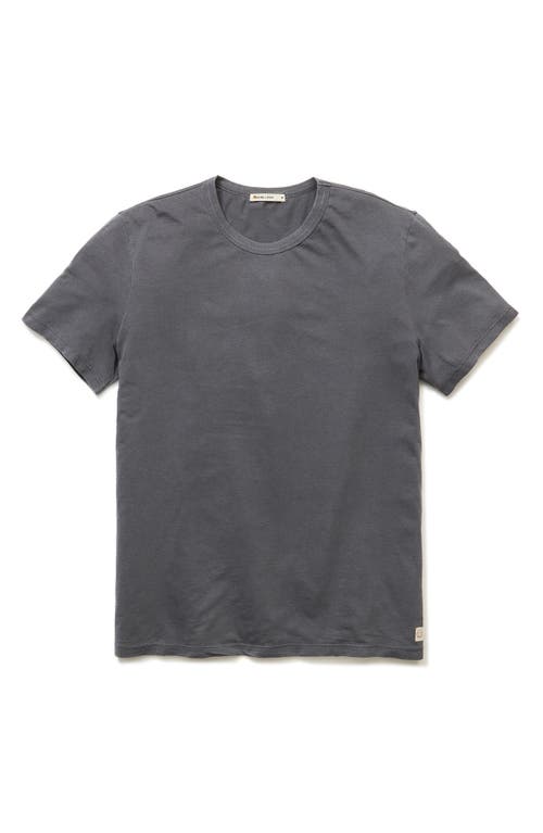 Marine Layer Signature Crewneck T-shirt In Gray