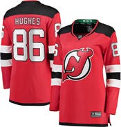 FANATICS Women's Fanatics Branded Jack Hughes Red New Jersey Devils Home Premier Breakaway Jersey