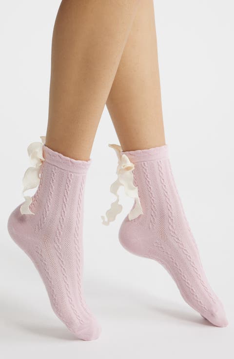 Mel Bow Crew Socks