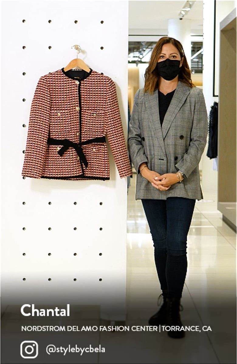Houndstooth Belted Blazer, sales video thumbnail