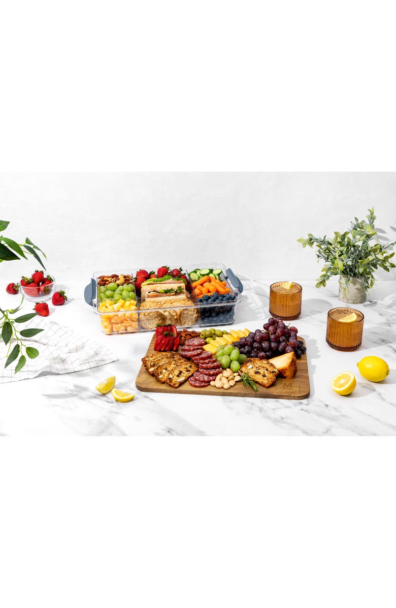 Core Home 9 Section Snack Box, Alternate, color, Storm Cloud