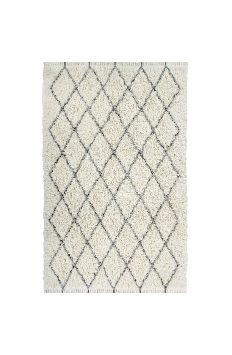 Lorena Canals Woolable Rug Berber Soul, Main, color, Natural, Charcoal