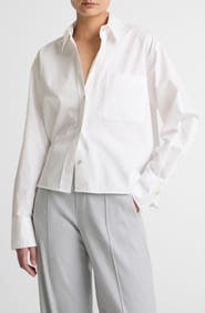 Vince Crop Cotton Shirt