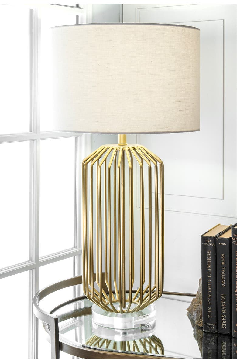 NULOOM Gold Deltona Iron 29" Table Lamp, Alternate, color, 