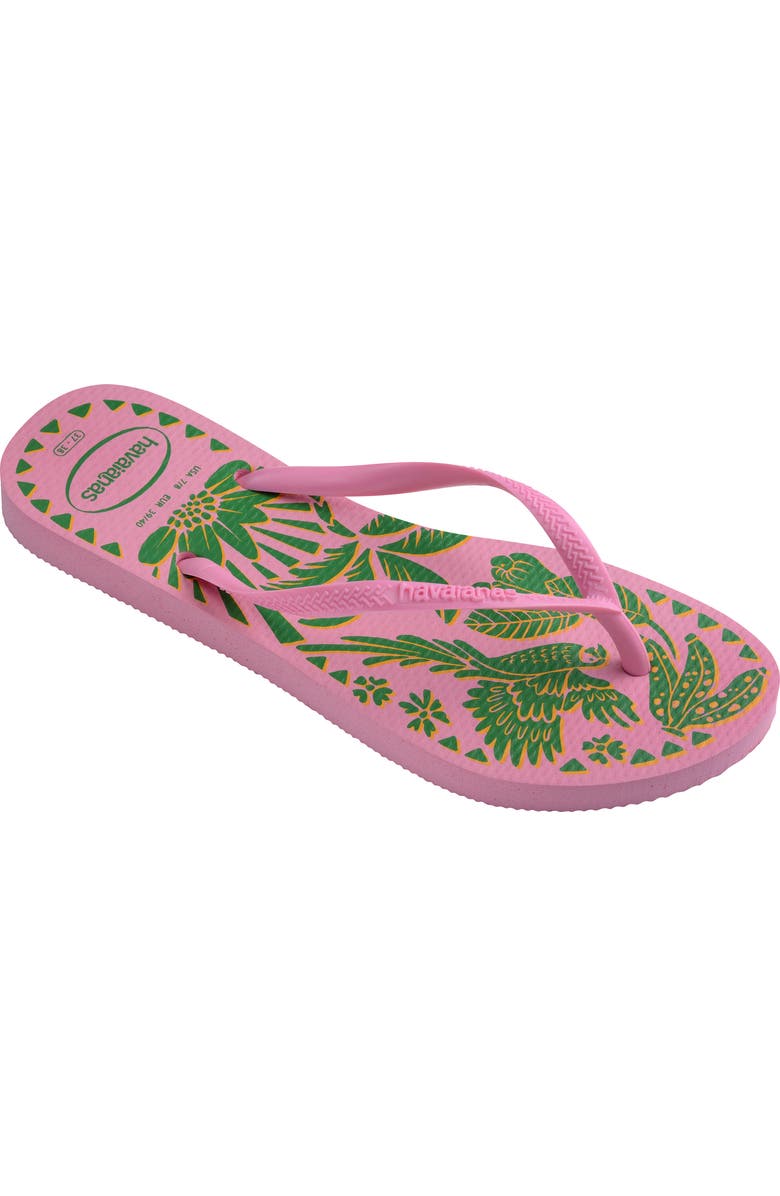 Havaianas Tucano Slim Flip Flop, Main, color, Pink Lemonade