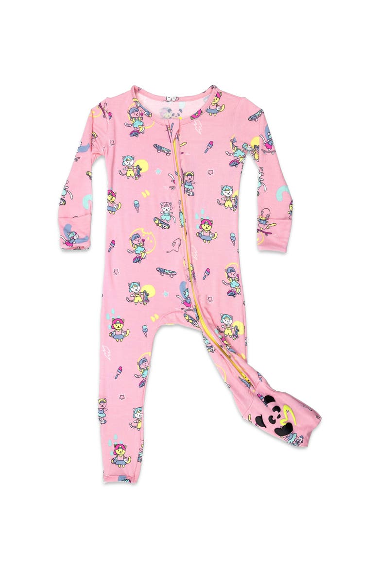 Baby Skater Kitty Convertible Footie, Main, color, Skater Kitty