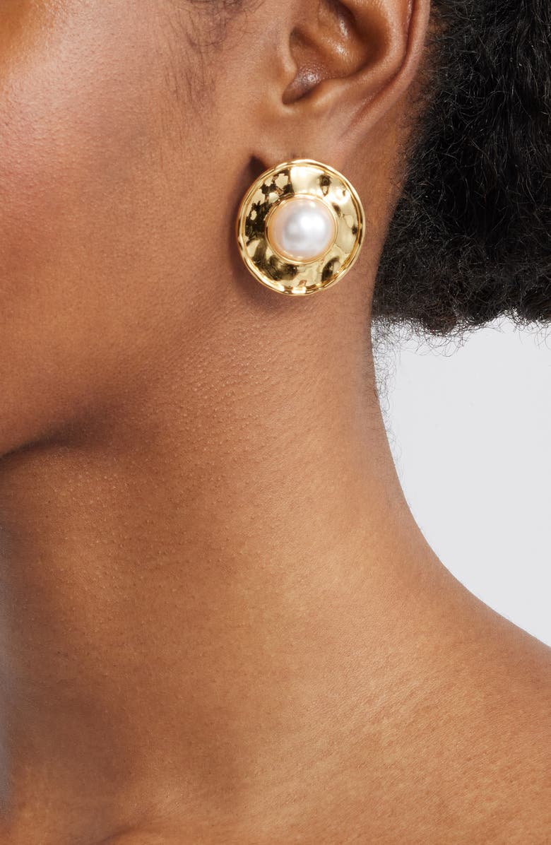 FRASIER STERLING Athens Earrings, Alternate, color, Gold