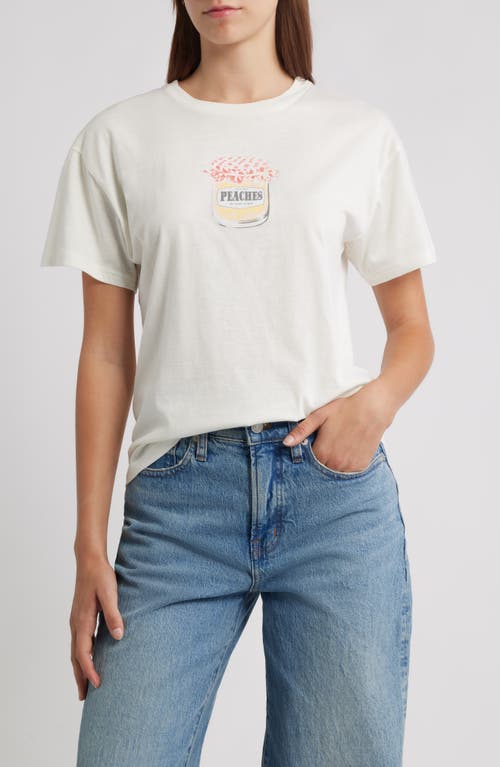 Vinyl Icons Peaches Graphic T-Shirt in Marshmallow 