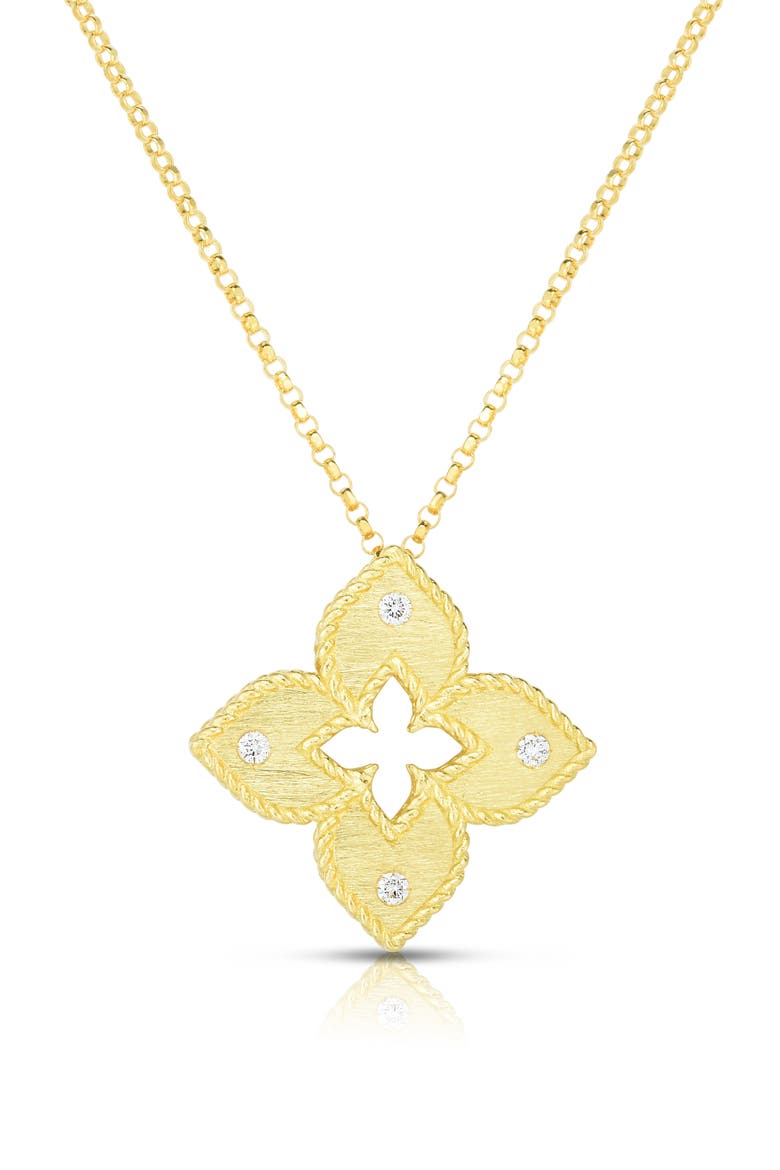 Venetian Princess Diamond Pendant Necklace, Main, color, YELLOW GOLD