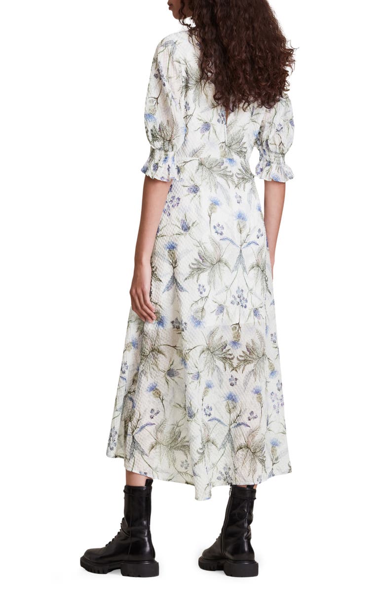 AllSaints Yana Harris Puff Sleeve Dress, Alternate, color, 