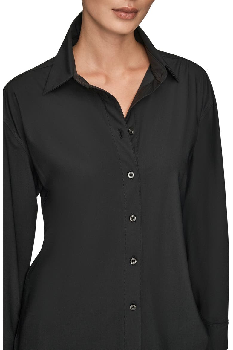 Front Button Shirt, Alternate, color, BLACK