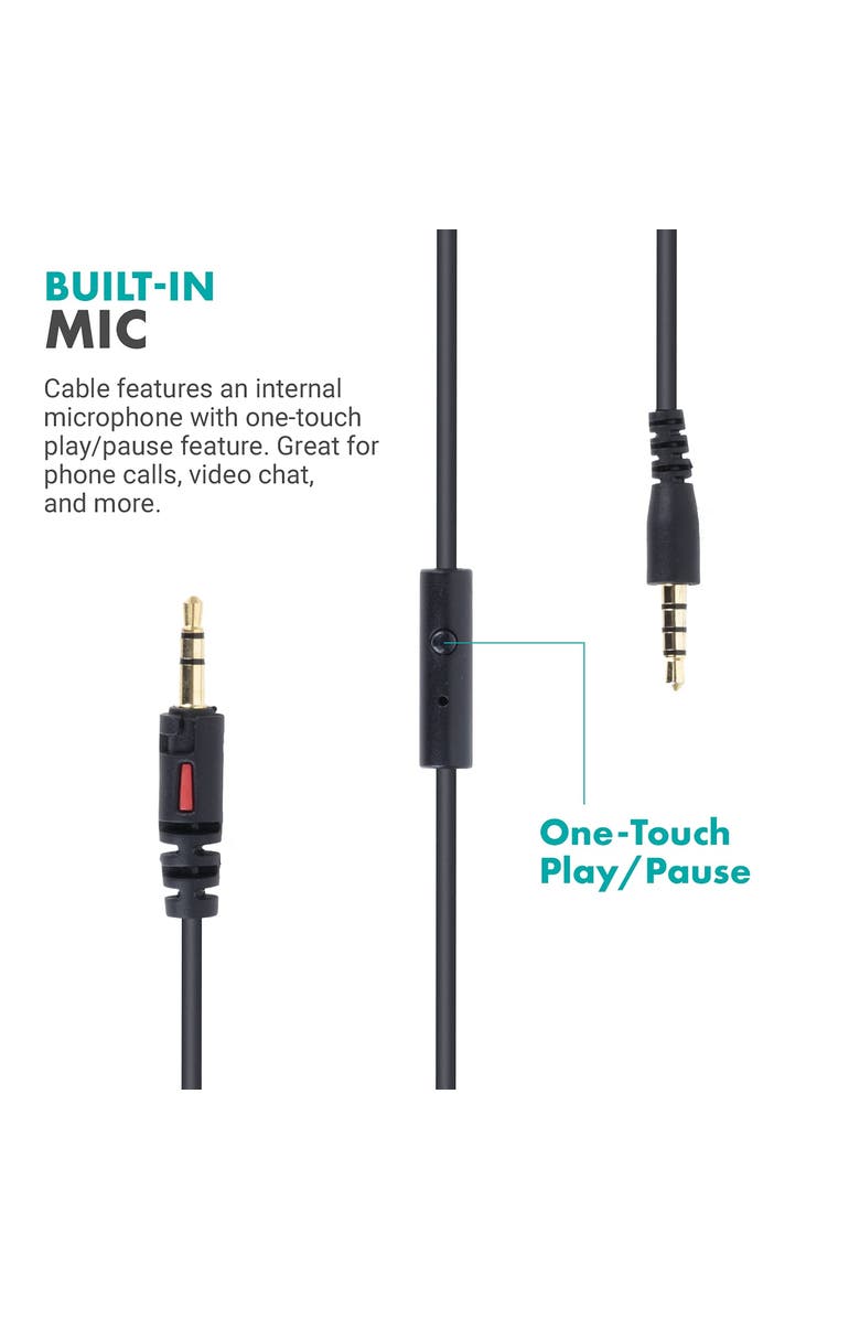 MOVO MH-100 Hi-Fi Studio Headphones with Microphone, Alternate, color, Black