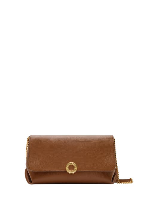 Leather Chain Strap Clutch