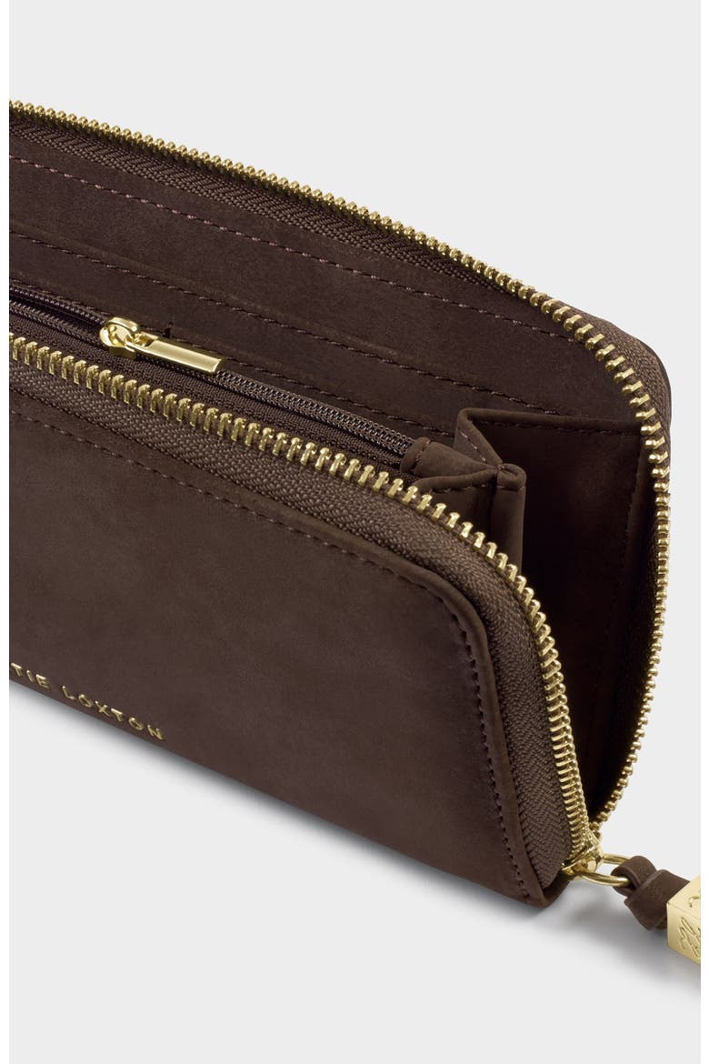 Large Purse, Alternate, color, Bitter Chocolate Suedette