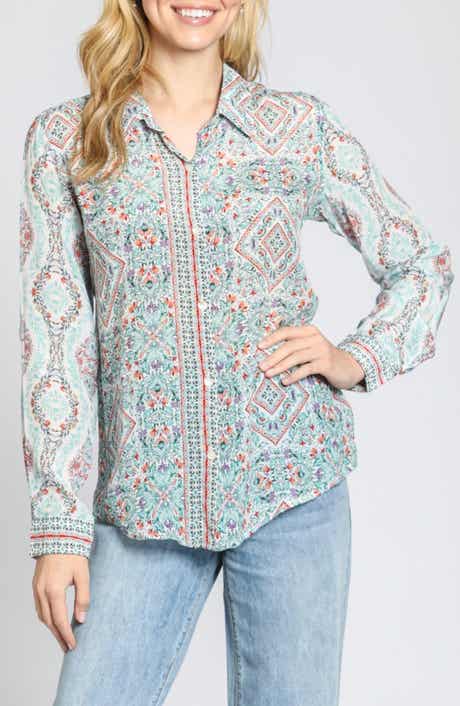 Print Button-Up Shirt