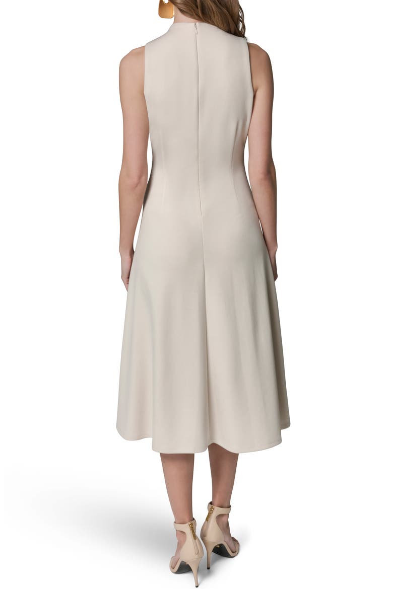 Sleeveless Fit & Flare Midi Dress, Alternate, color, VELLUM