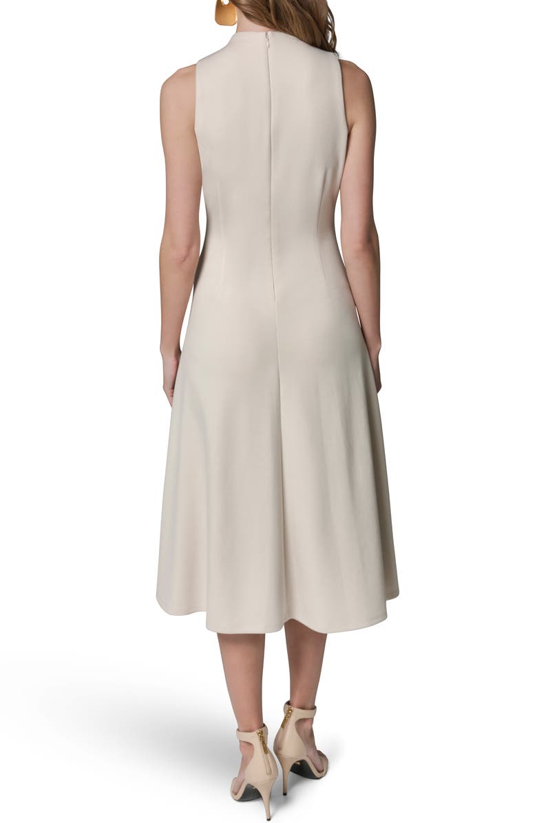 Donna Karan New York Sleeveless Fit & Flare Midi Dress, Alternate, color, Vellum