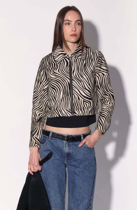 Lucas Calf Hair Leather Jacket