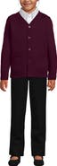 Lands' End School Uniform Kids Legacy Varsity Cardigan