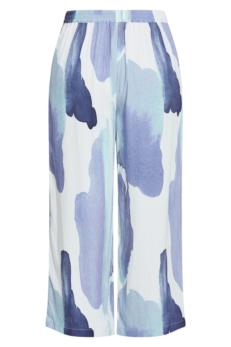 Surface Level Print Wide Leg Pants, Alternate, color, TRANQUIL