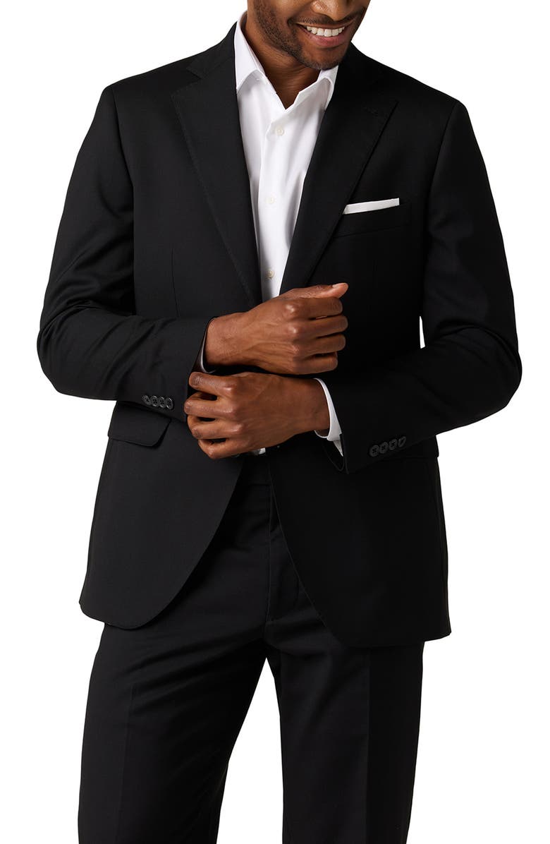 Alton Lane Performance Tailored Fit Suit, Alternate, color, Black