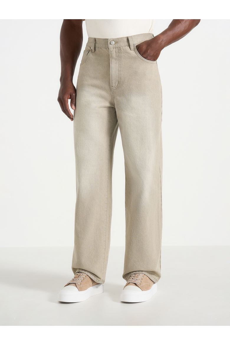 DN002 Relaxed Fit Denim Jeans, Alternate, color, Beige