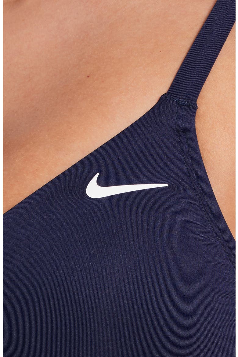 V-Neck Midkini Bikini Top, Alternate, color, MIDNIGHT NAVY
