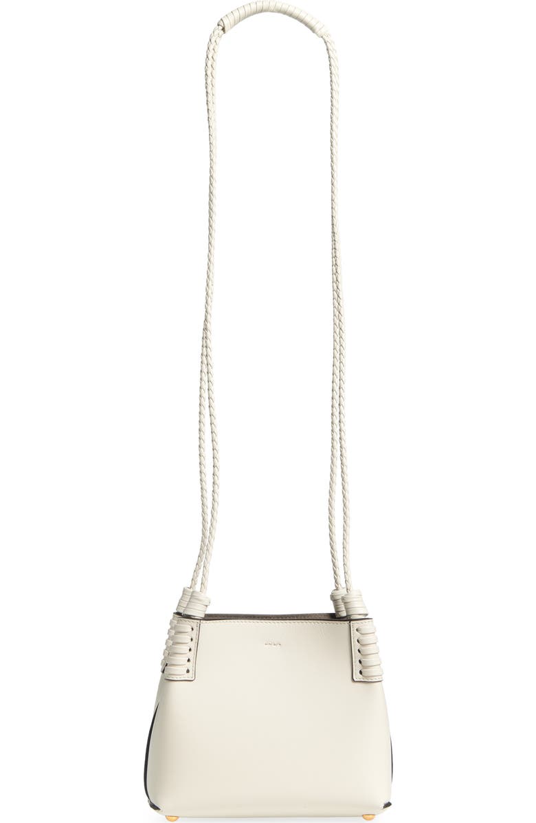 Etro Extra Small Libra Leather Crossbody Bag, Alternate, color, Bianco Latte