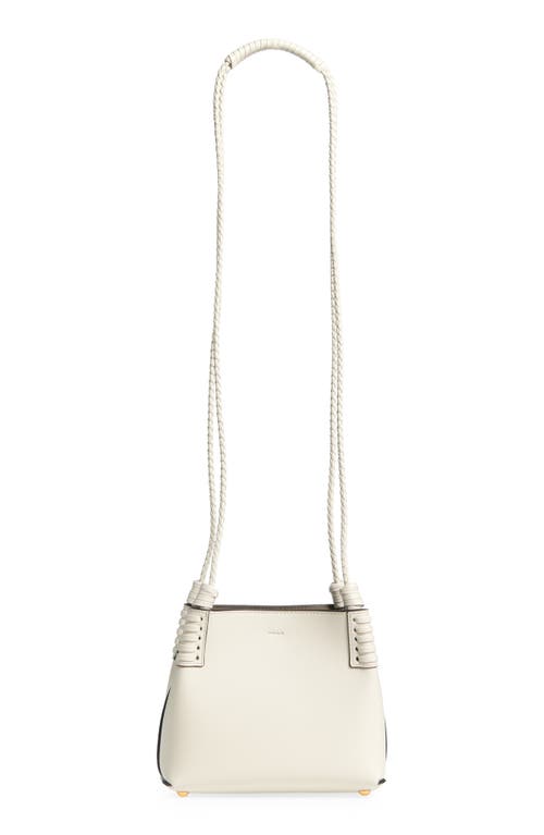 Etro Extra Small Libra Leather Crossbody Bag In Bianco Latte