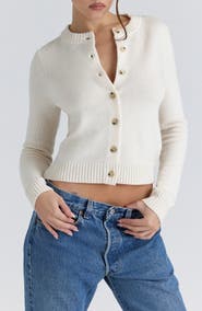 HOUSE OF CB Signature Merino Wool & Cashmere Cardigan