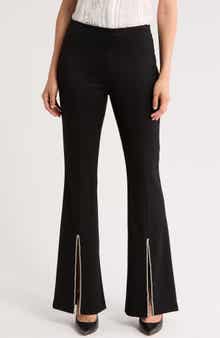 Alice + Olivia Rhinestone Embellished Flare Leg Pants