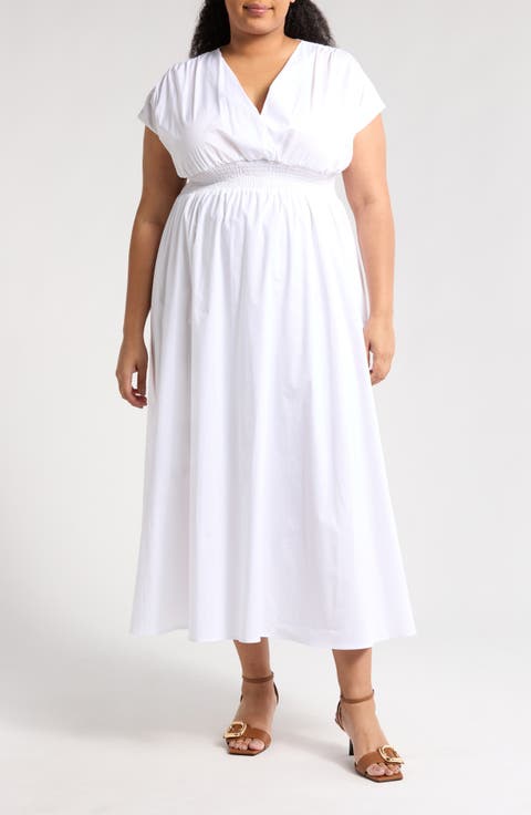 Smocked Waist Dress (Plus)