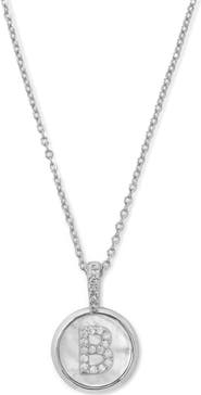 Melinda Maria Baby Love Letters Initial Pendant Necklace