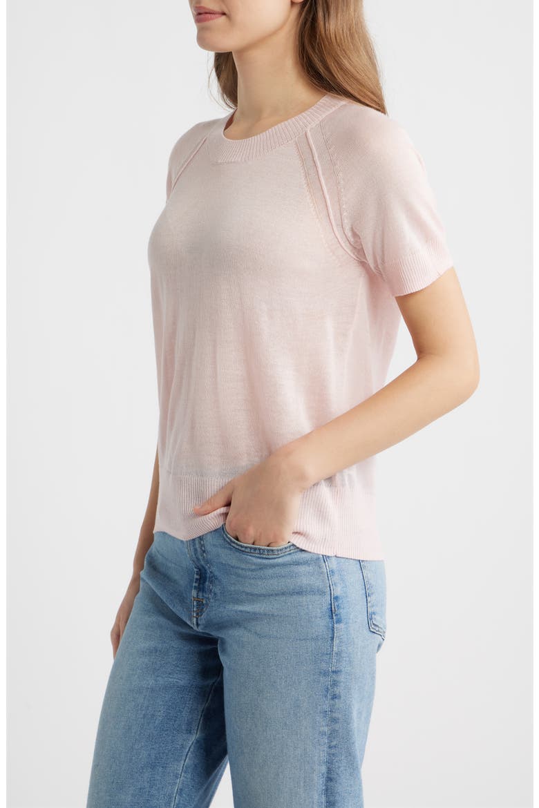 Short Sleeve Knit Shirt, Alternate, color, PINK