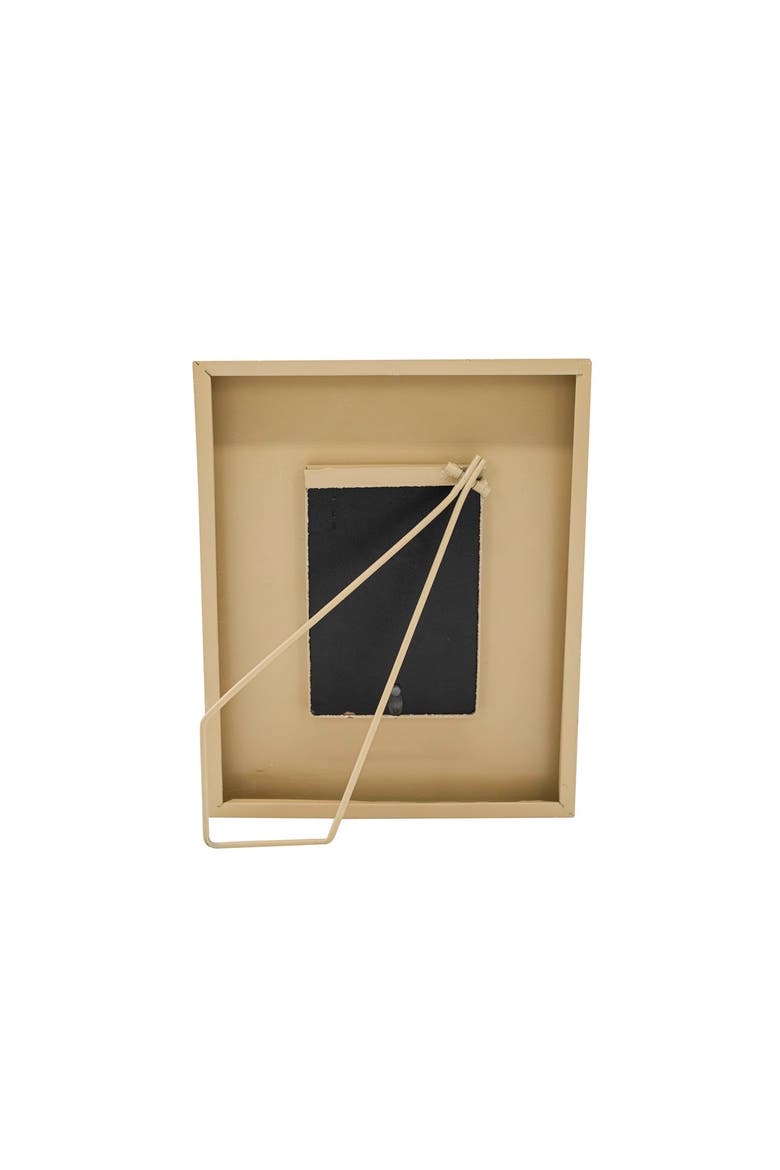 4x6 Sand Texture Picture Frame Tan Metal MDF & Glass, Alternate, color, Beige
