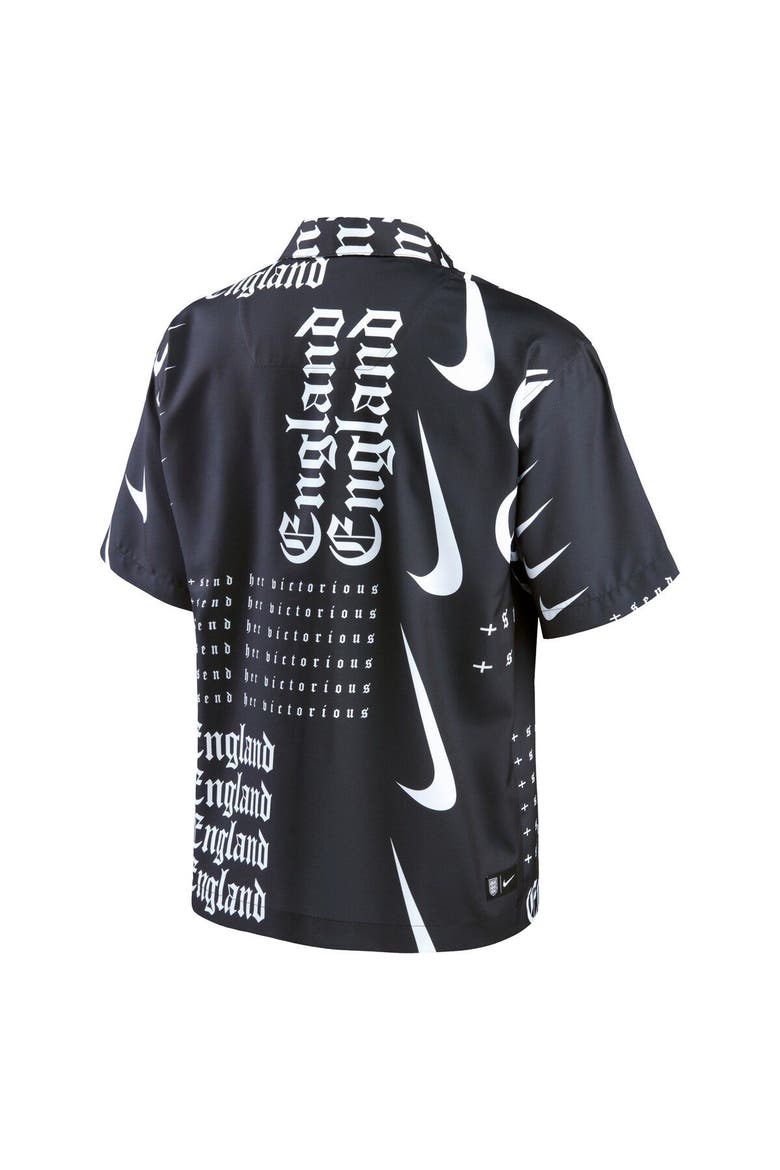 Men's Nike Black England Women's National Team Button-Up Shirt, Alternate, color, Black