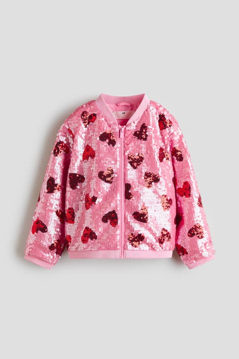 Sequined Bomber Jacket