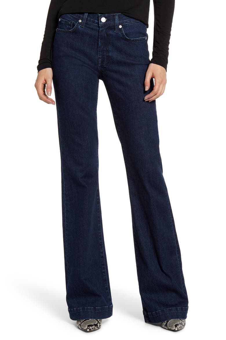 7 For All Mankind® Dojo Flare Jeans, Main, color, AUTHENTIC FATE RINSE